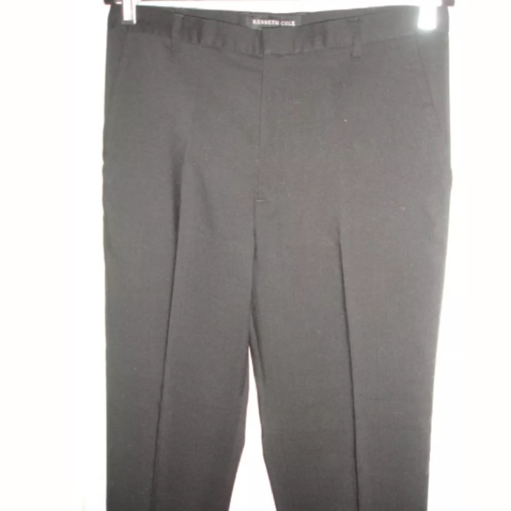 KENNETH COLE Black Smart Wool Pants Size 14
